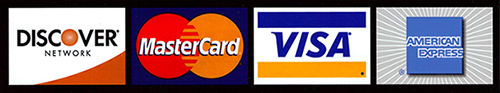 Discover/Master Card/Visa/American Express